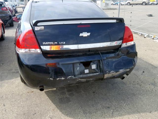 2G1WU581769214161 - 2006 CHEVROLET IMPALA LTZ BLACK photo 9