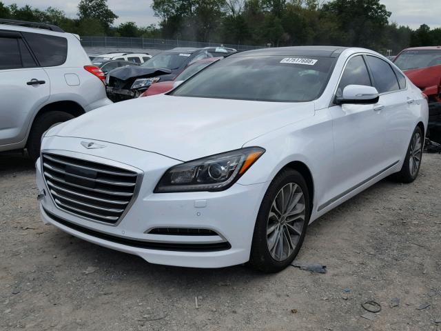 KMHGN4JE3FU050003 - 2015 HYUNDAI GENESIS 3. WHITE photo 2