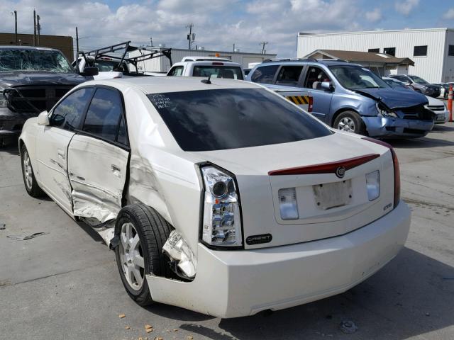 1G6DP577760129989 - 2006 CADILLAC CTS HI FEA WHITE photo 3