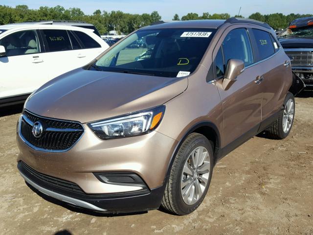 KL4CJASB7JB716408 - 2018 BUICK ENCORE PRE BROWN photo 2