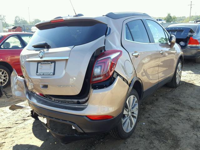 KL4CJASB7JB716408 - 2018 BUICK ENCORE PRE BROWN photo 4