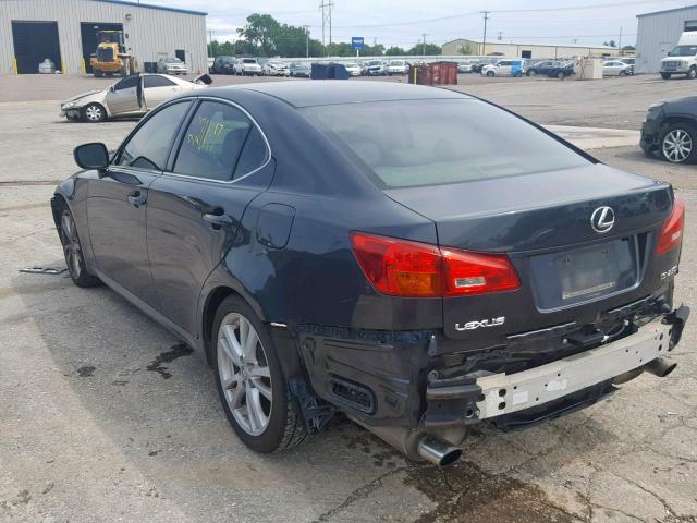 JTHBK262265019036 - 2006 LEXUS IS 250 BLUE photo 3