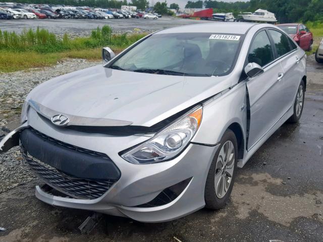 KMHEC4A4XDA090050 - 2013 HYUNDAI SONATA HYB SILVER photo 2