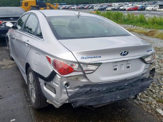 KMHEC4A4XDA090050 - 2013 HYUNDAI SONATA HYB SILVER photo 3