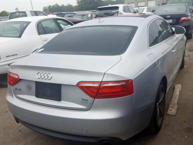 WAUDK78T68A026608 - 2008 AUDI A5 QUATTRO SILVER photo 4