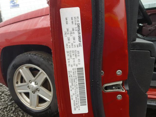 1J4NF1FB5AD620026 - 2010 JEEP COMPASS SP 红色 照片 10