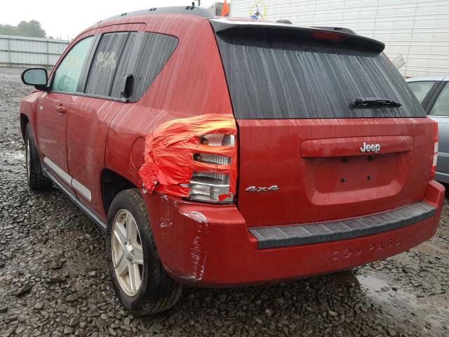 1J4NF1FB5AD620026 - 2010 JEEP COMPASS SP RED photo 3
