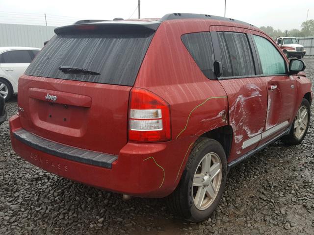 1J4NF1FB5AD620026 - 2010 JEEP COMPASS SP RED photo 4