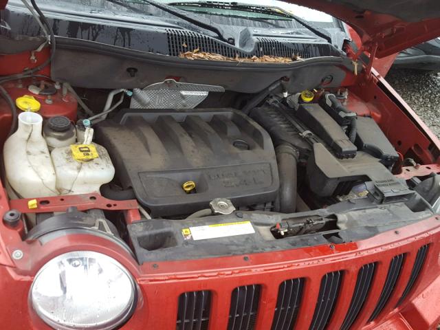 1J4NF1FB5AD620026 - 2010 JEEP COMPASS SP RED photo 7