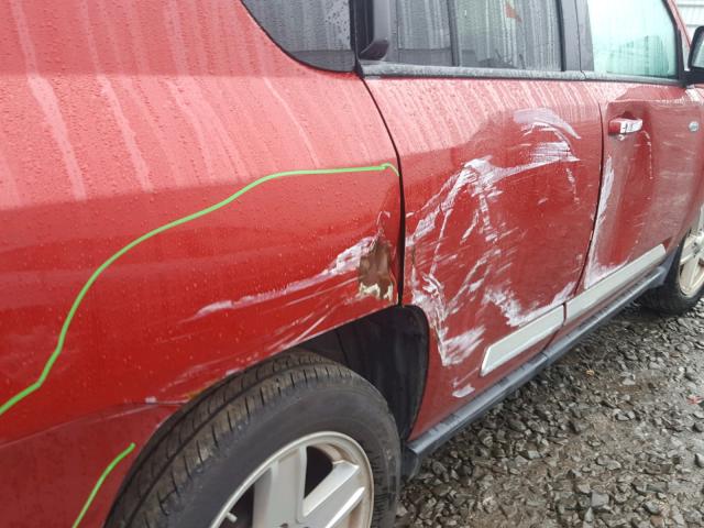 1J4NF1FB5AD620026 - 2010 JEEP COMPASS SP 红色 照片 9