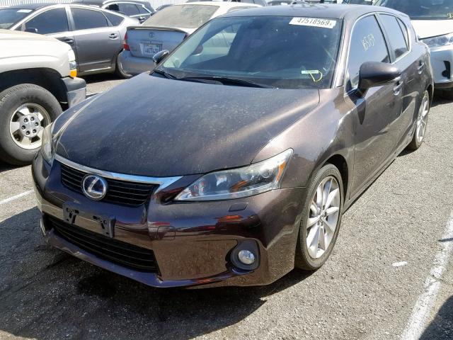 JTHKD5BH3B2041323 - 2011 LEXUS CT 200 BROWN photo 2