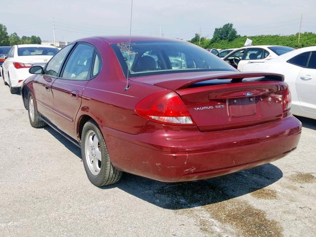 1FAFP55S24A190595 - 2004 FORD TAURUS SES MAROON photo 3