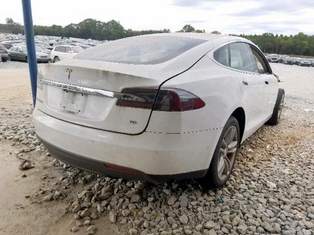 5YJSA1E17FF111524 - 2015 TESLA MODEL S WHITE photo 4