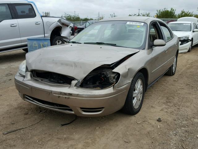 1FAFP56U85A299435 - 2005 FORD TAURUS SEL TAN photo 2