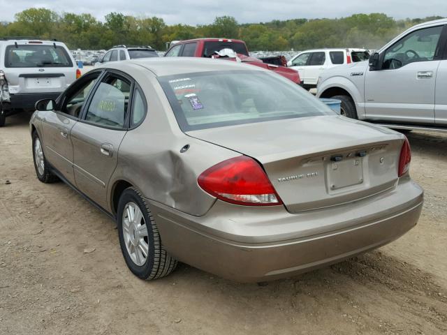 1FAFP56U85A299435 - 2005 FORD TAURUS SEL TAN photo 3