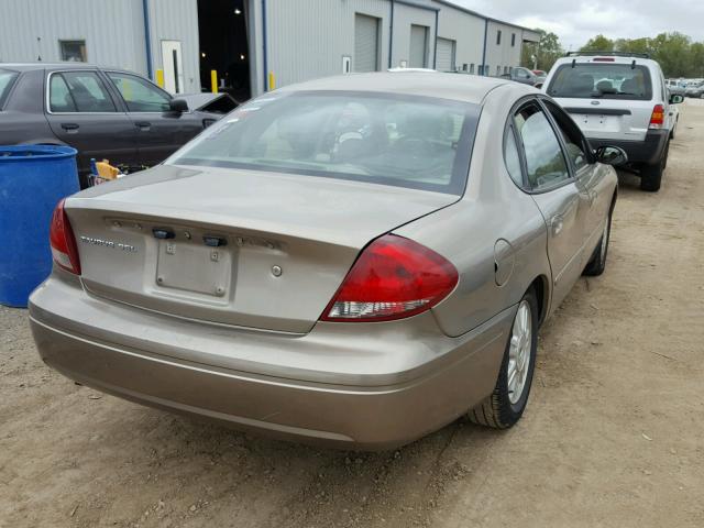 1FAFP56U85A299435 - 2005 FORD TAURUS SEL TAN photo 4