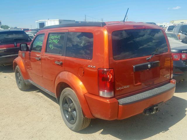 1D8GU58K49W524883 - 2009 DODGE NITRO SLT ORANGE photo 3