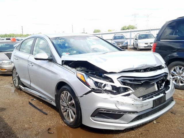 5NPE34AF1FH115855 - 2015 HYUNDAI SONATA SPO SILVER photo 1