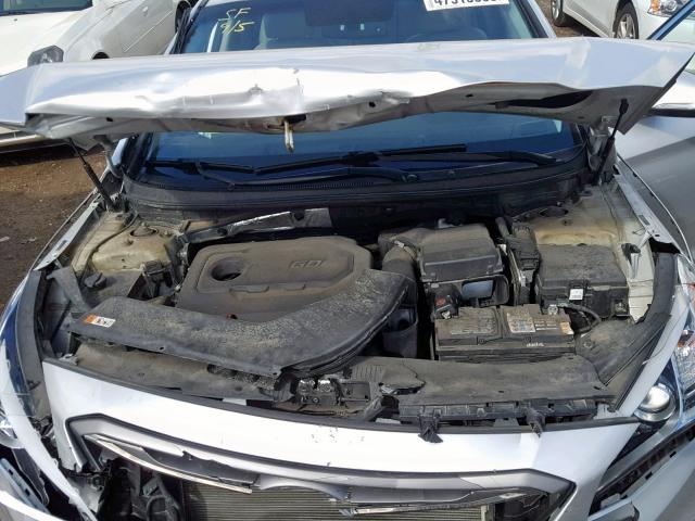 5NPE34AF1FH115855 - 2015 HYUNDAI SONATA SPO SILVER photo 7