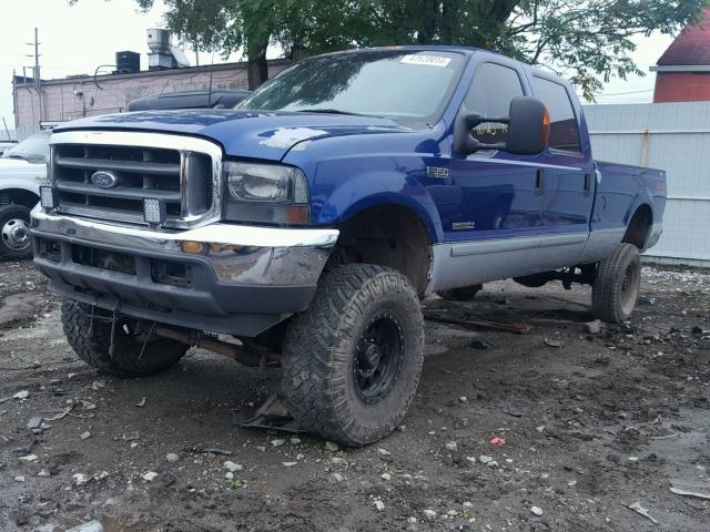 1FTSW31P43EB52083 - 2003 FORD F350 SRW S BLUE photo 2