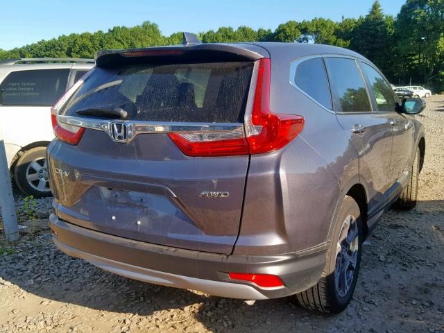 7FARW2H82JE073955 - 2018 HONDA CR-V EXL GRAY photo 4