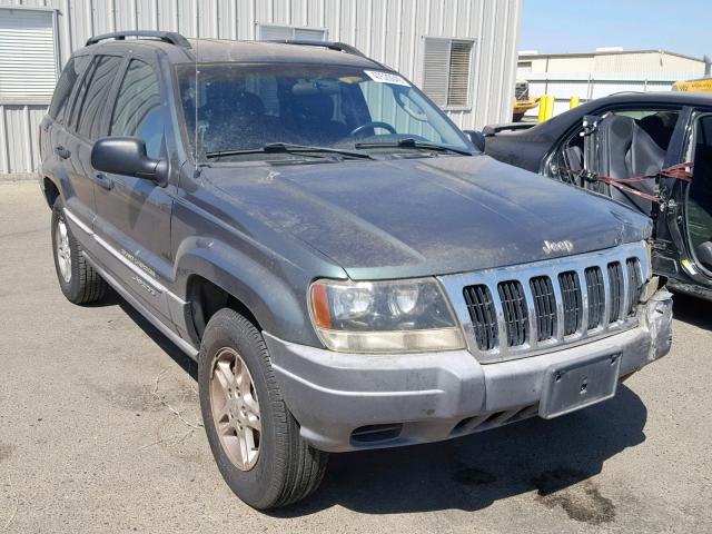 1J4GW48S02C256306 - 2002 JEEP GRAND CHER GREEN photo 1