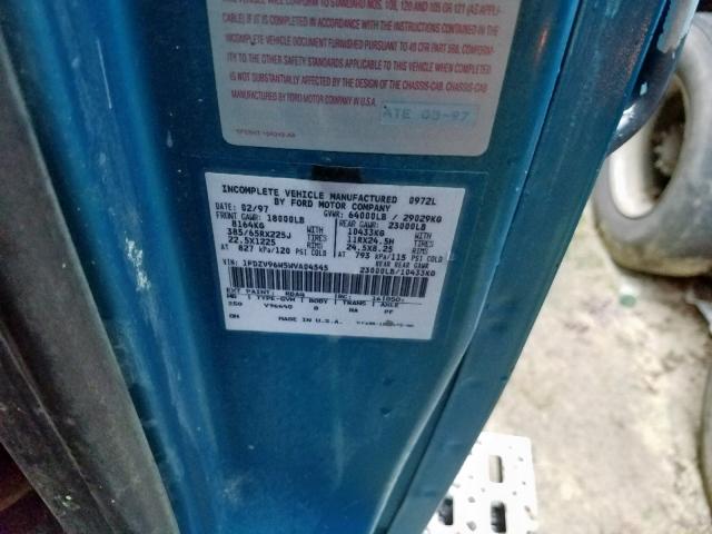 1FDZV96W5WVA04545 - 1998 FORD H-SERIES L BLUE photo 10