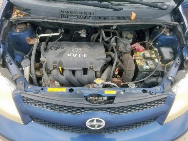 JTKKT624960146904 - 2006 TOYOTA SCION XA BLUE photo 7