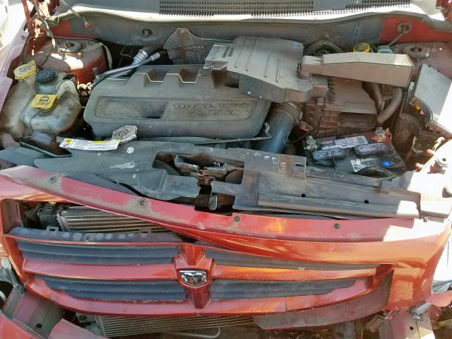 1B3HB28B07D232617 - 2007 DODGE CALIBER RED photo 7