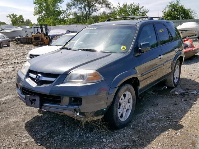 2HNYD18866H532746 - 2006 ACURA MDX TOURIN GRAY photo 2