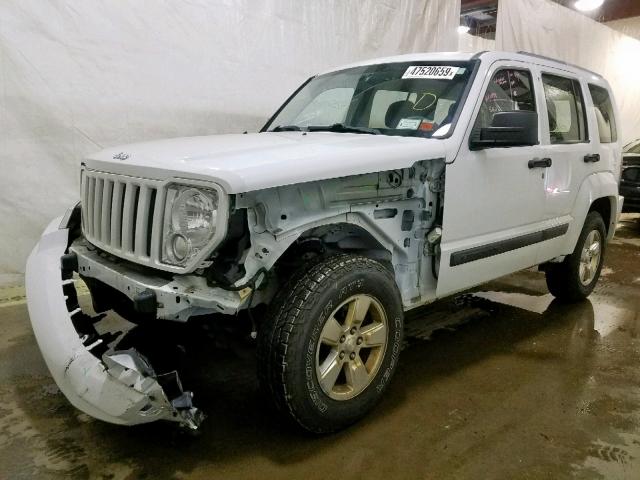 1C4PJMAK2CW110326 - 2012 JEEP LIBERTY SP WHITE photo 2