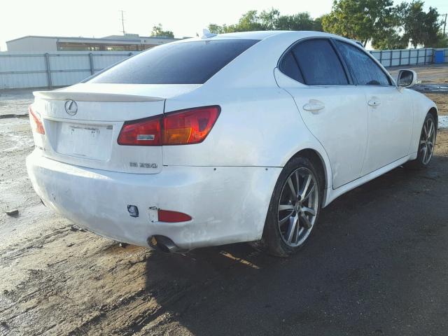 JTHBK262482068405 - 2008 LEXUS IS 250 WHITE photo 4