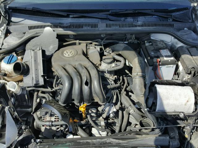 3VW2K7AJ2CM328053 - 2012 VOLKSWAGEN JETTA BASE SILVER photo 7