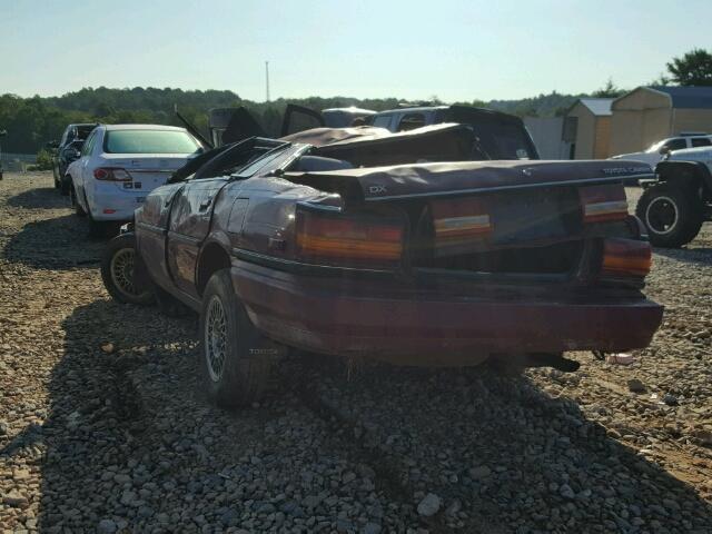 4T1SV21E6MU322586 - 1991 TOYOTA CAMRY DLX 勃艮第红 照片 3
