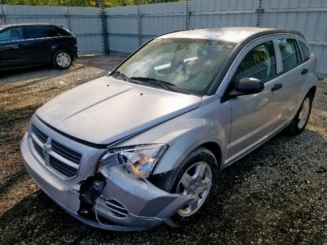 1B3HB28B88D775019 - 2008 DODGE CALIBER SILVER photo 2