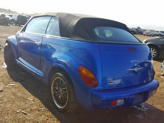 3C3EY55E25T266229 - 2005 CHRYSLER PT CRUISER BLUE photo 3