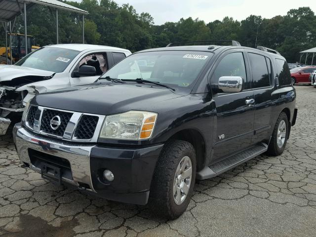 5N1BA08C27N710126 - 2007 NISSAN ARMADA SE BLACK photo 2