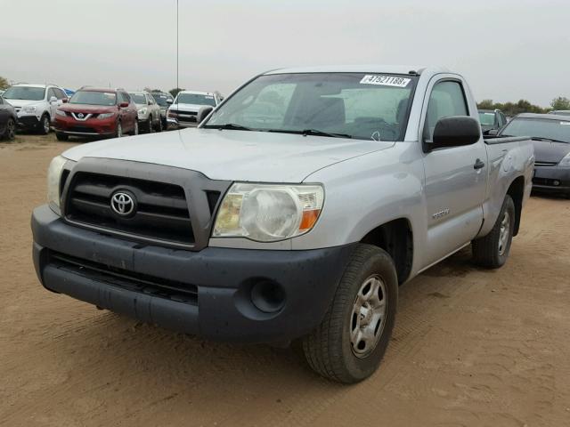 5TENX22N18Z587701 - 2008 TOYOTA TACOMA SILVER photo 2