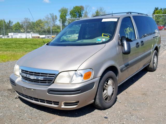 1GNDX03E32D187936 - 2002 CHEVROLET VENTURE BEIGE photo 2