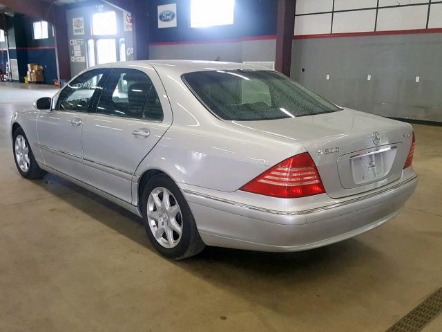 WDBNG84J66A478640 - 2006 MERCEDES-BENZ S 500 4MAT SILVER photo 3