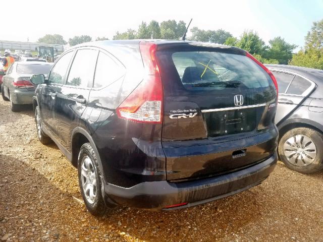 2HKRM4H38EH680239 - 2014 HONDA CR-V LX BLACK photo 3