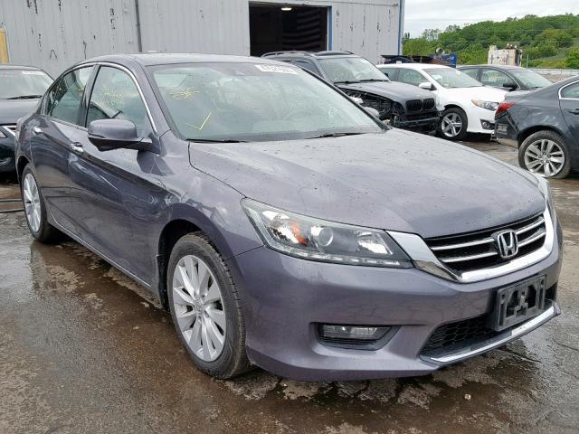 1HGCR3F81FA019078 - 2015 HONDA ACCORD EXL GRAY photo 1