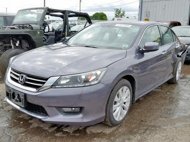 1HGCR3F81FA019078 - 2015 HONDA ACCORD EXL GRAY photo 2