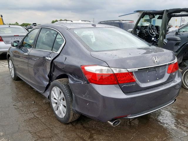 1HGCR3F81FA019078 - 2015 HONDA ACCORD EXL GRAY photo 3