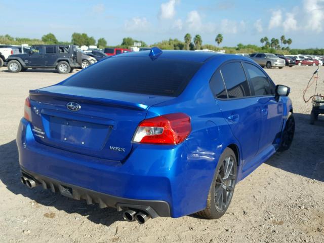 JF1VA1B68J9834207 - 2018 SUBARU WRX BLUE photo 4