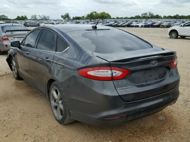 3FA6P0G76GR143379 - 2016 FORD FUSION S GRAY photo 3