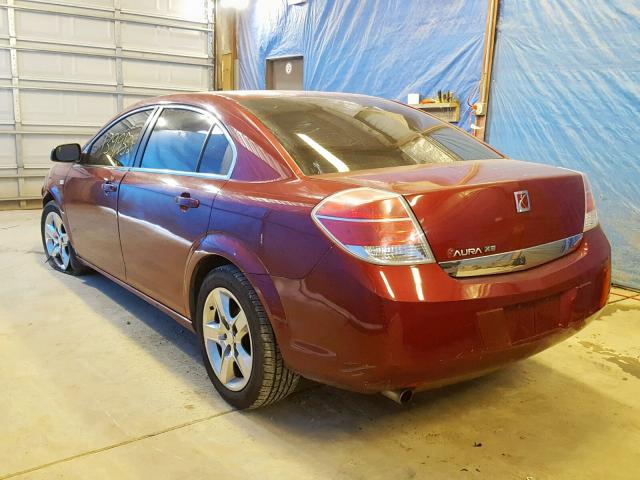 1G8ZS57B89F128223 - 2009 SATURN AURA XE BURGUNDY photo 3