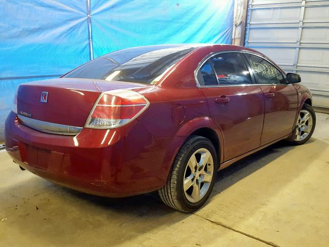 1G8ZS57B89F128223 - 2009 SATURN AURA XE BURGUNDY photo 4