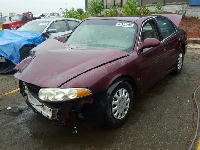 1G4HP52KX34138356 - 2003 BUICK LESABRE CU BURGUNDY photo 2