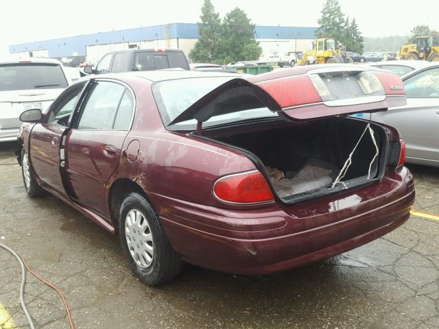 1G4HP52KX34138356 - 2003 BUICK LESABRE CU BURGUNDY photo 3